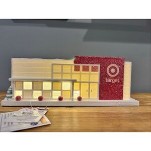 Target Light Up Store Christmas Village with Glitter